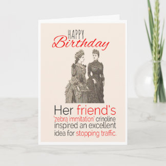 Cartão Feliz Aniversário, Humor Vitoriano, Cruzamento de