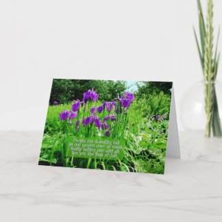 Cartão Feliz Aniversário-Iris Garden