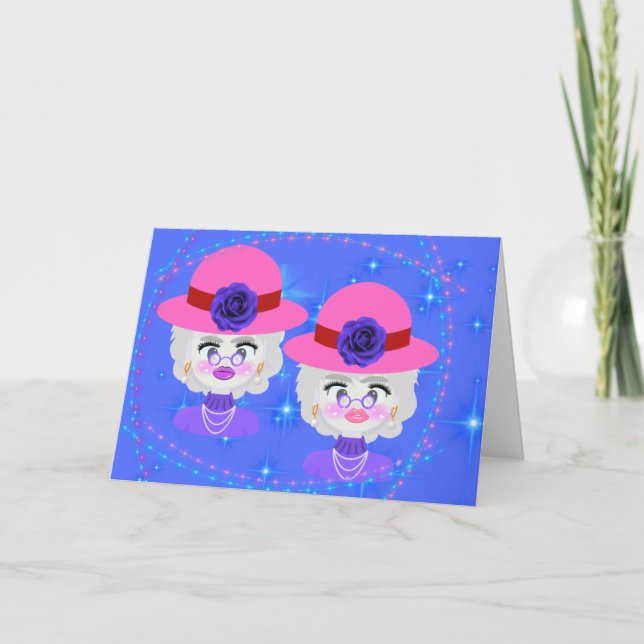 Cartão Feliz Aniversário Irmã (Frente)