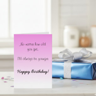 Cartão Feliz Aniversário Irmã Irmã Mais Velha Humor En