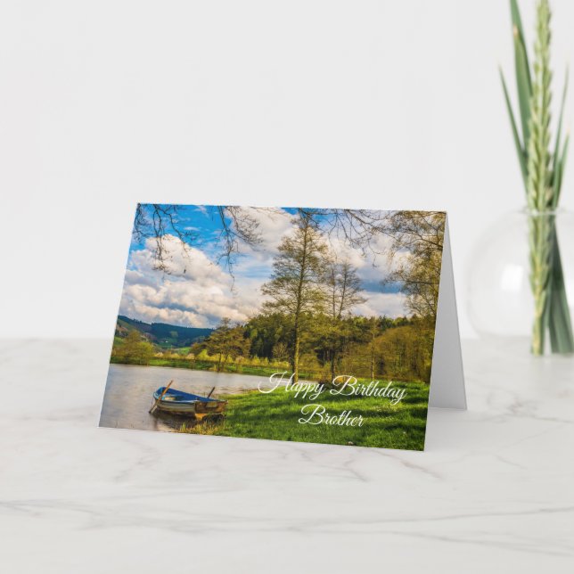 Cartão Feliz aniversário irmão (Frente)