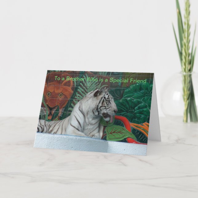 Cartão Feliz aniversário irmão (Frente)