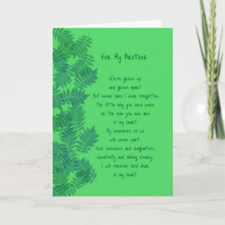 Cartão Feliz Aniversário Irmão Original Poesia Card