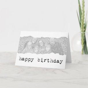 Cartão feliz aniversário (lágrima de página)