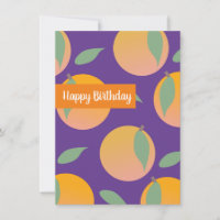 Feliz Aniversário Laranjas Cítricas Frutadas