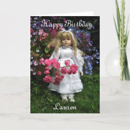 Cartão Feliz aniversário Lauren