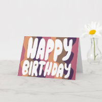 FELIZ ANIVERSÁRIO Letras de Bolha Coloridas no Dia