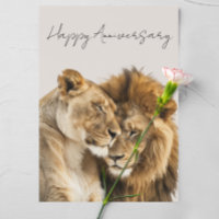 Feliz aniversário Lions Safari Animal