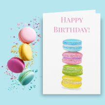 Feliz Aniversário Macaroons Cor Lápis
