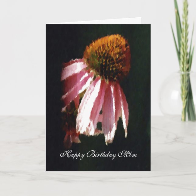 Cartão Feliz aniversário mãe (Frente)