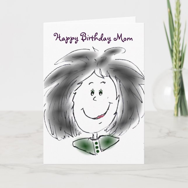 Cartão Feliz aniversário mãe (Frente)