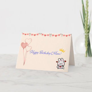 Cartão Feliz Aniversário Mãe