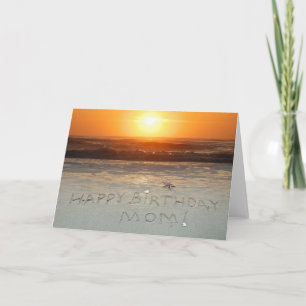 Cartão Feliz aniversário, mãe!