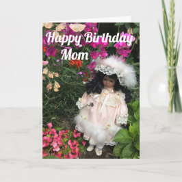 Cartão Feliz Aniversário, mãe Negra