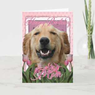 Cartão Feliz aniversário Mãe - Ouro Retriever - Mickey