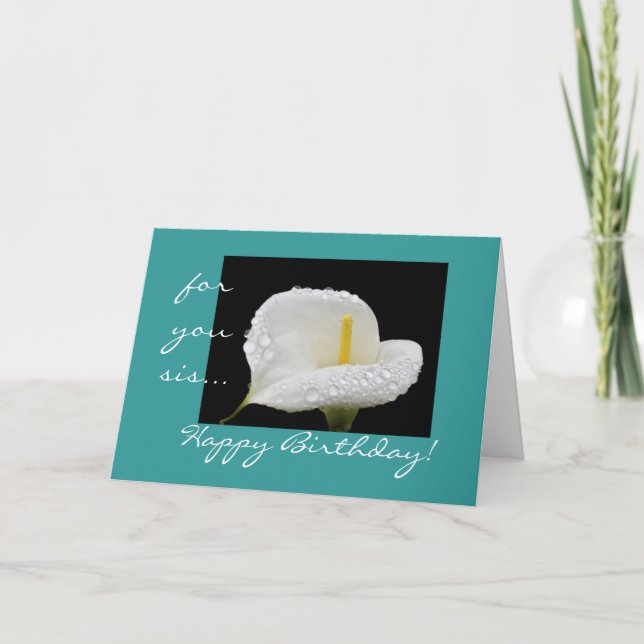 Cartão Feliz aniversário mana! (Frente)