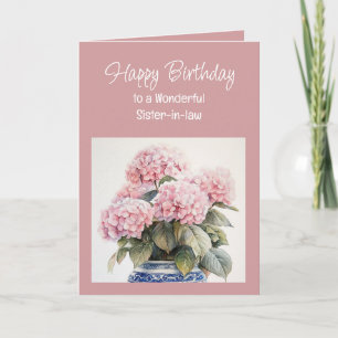 Cartão Feliz Aniversário Maravilhosa Cunhada Hortênsia