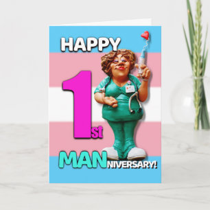 Cartão Feliz Aniversário Masculino - Primeiro Aniversário