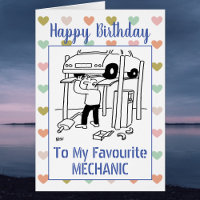 Feliz aniversário mecânico