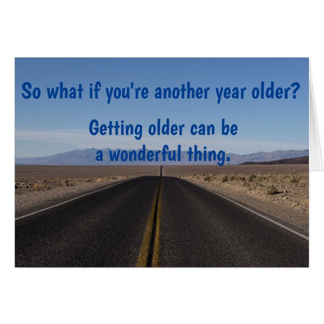 Cartão Feliz Aniversário, Melhor Hora de Vestir Aveia Sel (Frente Horizontal)