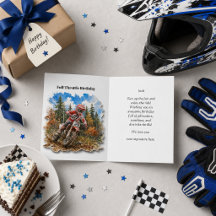 Feliz Aniversário Meninos de Bicicleta de Motocros