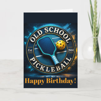 Cartão Feliz Aniversário meu amigo de Pickleball.