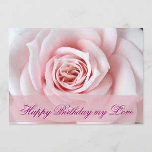 Cartão Feliz aniversário, meu amor