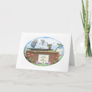 Cartão Feliz Aniversário Mice