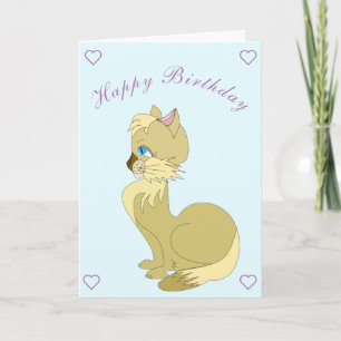 Cartão Feliz aniversário - Mimi