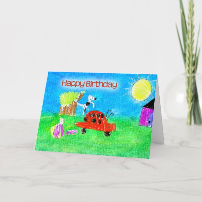 Cartão Feliz aniversário Miss Q (Frente)