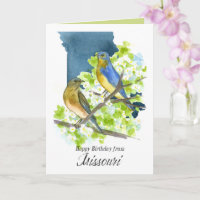 Feliz Aniversário Missouri Bluebirds Hawthorn Flow