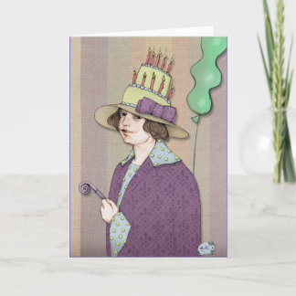 Cartão Feliz Aniversário Mulher