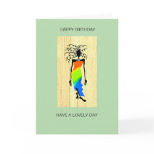 Feliz Aniversário, Mulher Elegante e Na moda afric