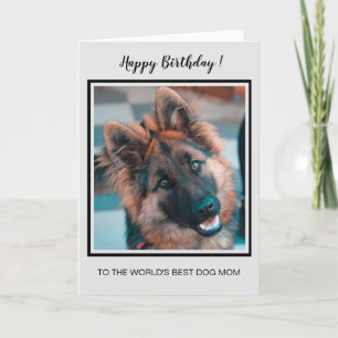 Cartão Feliz Aniversário Mundos Melhor Cachorro Mãe Cac