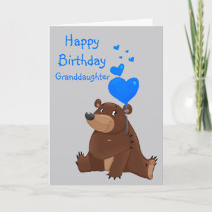 Cartão Feliz Aniversário Netinha Balão Urso