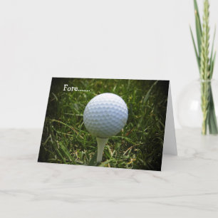 Cartão Feliz Aniversário para a Lady Golfers!