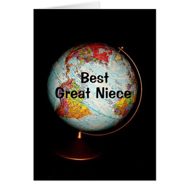 Cartão Feliz Aniversário Para A Melhor Onça Excelente Da  (Frente)