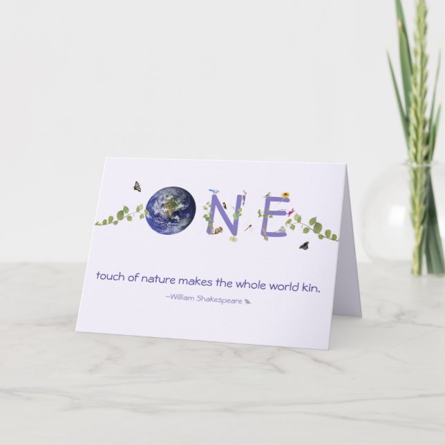 Cartão Feliz Aniversário: Para alguém que se sinta famili (Frente)