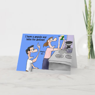 Cartão Feliz aniversário para marido café mug