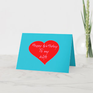 Cartão Feliz Aniversário Para Minha Esposa Elegante Chi