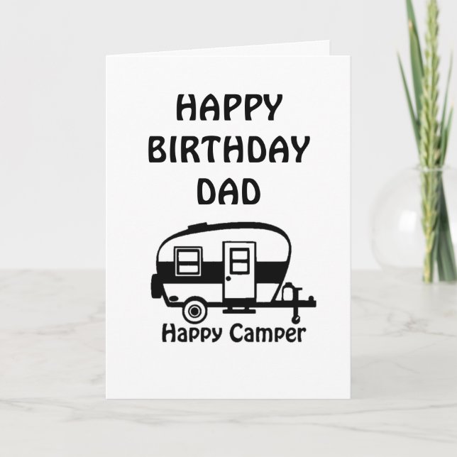 CARTÃO FELIZ ANIVERSÁRIO PARA MINHA FELIZ CAMPER ***PAI** (Frente)