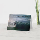 CARTÃO "FELIZ ANIVERSÁRIO PARA NOSSO FILHO"<br><div class="desc">Se o seu filho gosta de surfar ou de curtir fotos de surfar, aqui está o Cartão Perfeito! OBRIGADO por passar por uma das minhas oito lojas. Myrtle Beach tinha muitas oportunidades para fotos e eu espero que você veja o resto das minhas. OBRIGADOS para passar por 1 das minhas...</div>