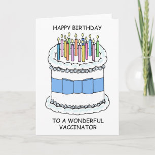 Cartão Feliz aniversário para o cinegrafista e velas