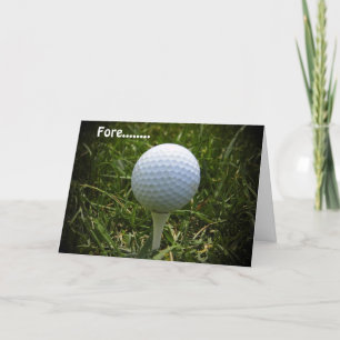 Cartão Feliz Aniversário Para O Golfer!