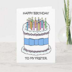 Cartão Feliz aniversário para o meu amigo
