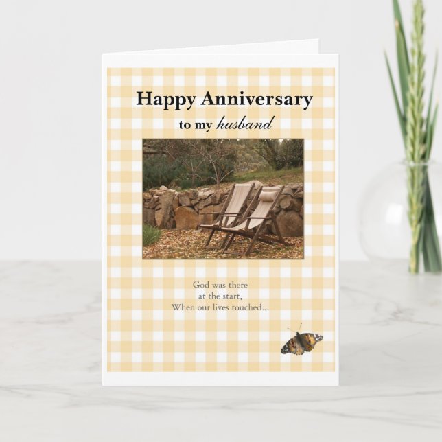 Cartão Feliz aniversário, para o meu marido (Frente)