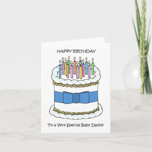 Cartão Feliz Aniversário para Pai Bebê