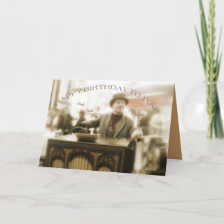 Cartão feliz aniversário para seu jogador de órgãos de ru