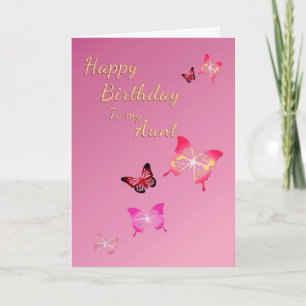 Cartão Feliz Aniversário Para Tia