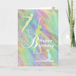 Cartão Feliz Aniversário para um Adorável Gymnasts